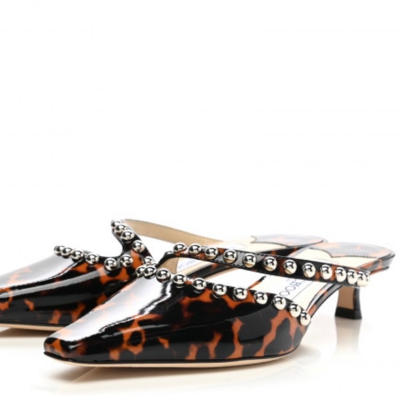 Jimmy Choo Patent Leopard, Size 37 (US Size:7). -SOLD!! - Picture 5 of 7